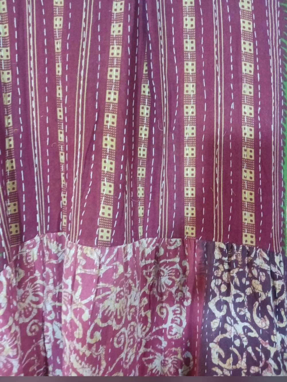 Handmade KANTHA ITEM 10 Kimono BOHO Kantha Boutique Piece One of a Kind One Size - Picture 5 of 5